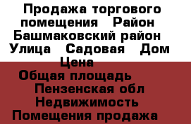 Продажа торгового помещения › Район ­ Башмаковский район › Улица ­ Садовая › Дом ­ 26 › Цена ­ 450 000 › Общая площадь ­ 28 - Пензенская обл. Недвижимость » Помещения продажа   